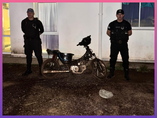 PAMPA DEL INDIO: Recuperaron Una Motocicleta En El Barrio Pueblo Viejo