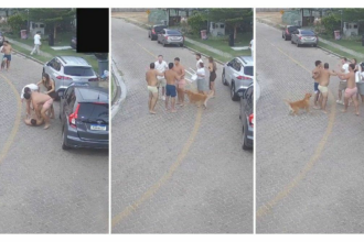 Se filtró el video que compromete a tres futbolistas argentinos peleándose en una calle de Brasil