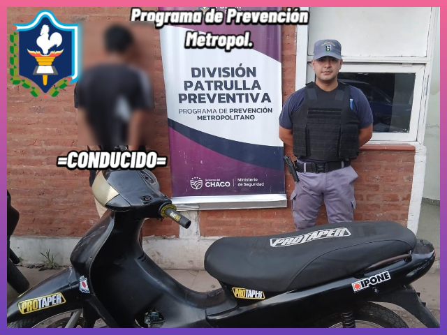 CHACO:  Secuestraron Una Motocicleta En La Zona Sur De Resistencia