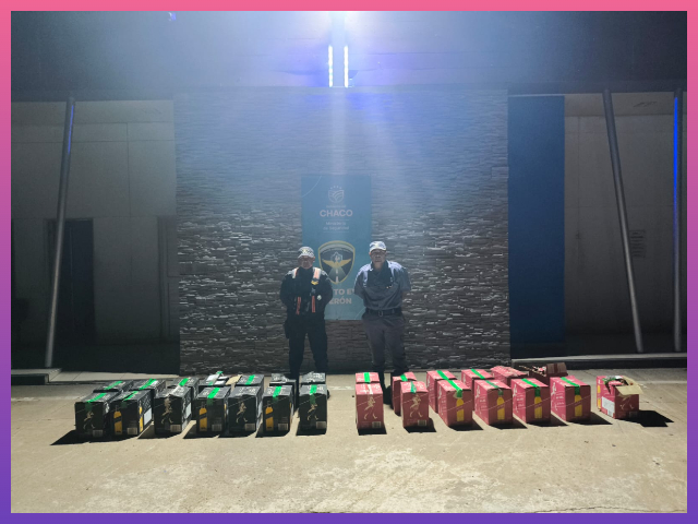 CHACO: Inspeccionaban Vehiculos Y Hallaron Gran Cantidad De Cajas De Whisky Sin Aval Aduanero