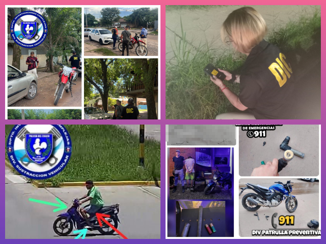 RESISTENCIA:   Esclarecieron Un Robo Armado, Detuvo Al Autor Y Recuperó La Motocicleta Y El Celular