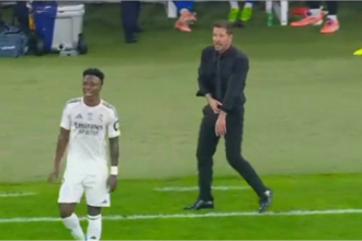 El cruce viral entre Simeone y Vinicius que terminó en escándalo en España
