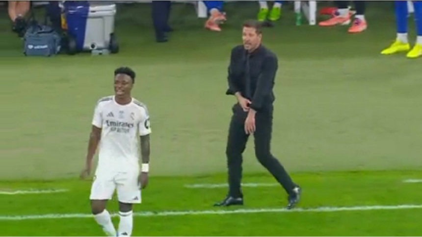 El cruce viral entre Simeone y Vinicius que terminó en escándalo en España