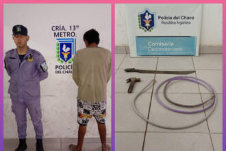 RESISTENCIA: Lo Detuvieron Por Dañar El Tendido Eléctrico