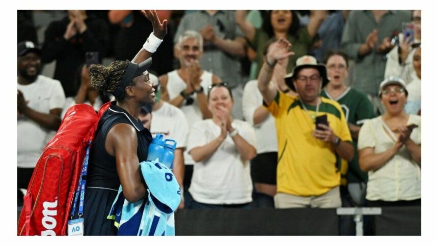 Abierto de Australia: Venus Williams rompió marcas a los 45 años, ganó un set y se despidió en un partido inolvidable