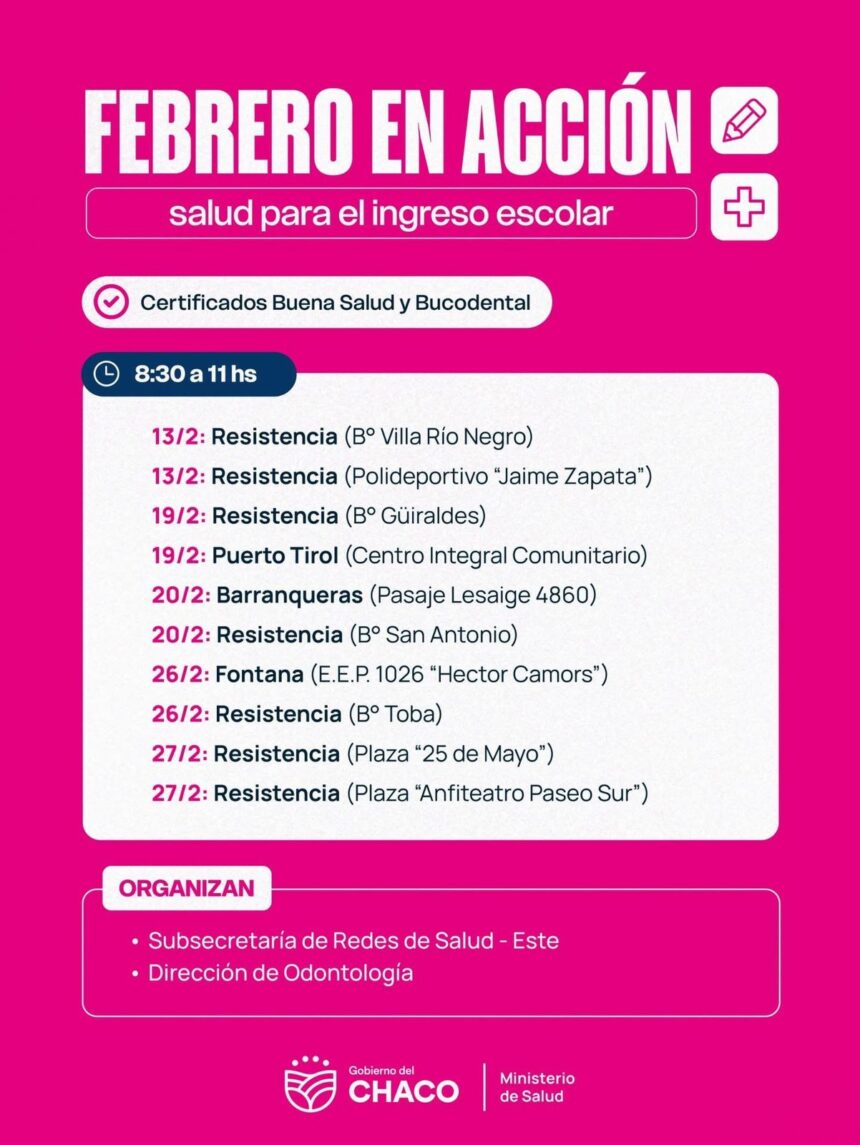 Controles Y Atención De Salud Para Acompañar El Inicio De Clases