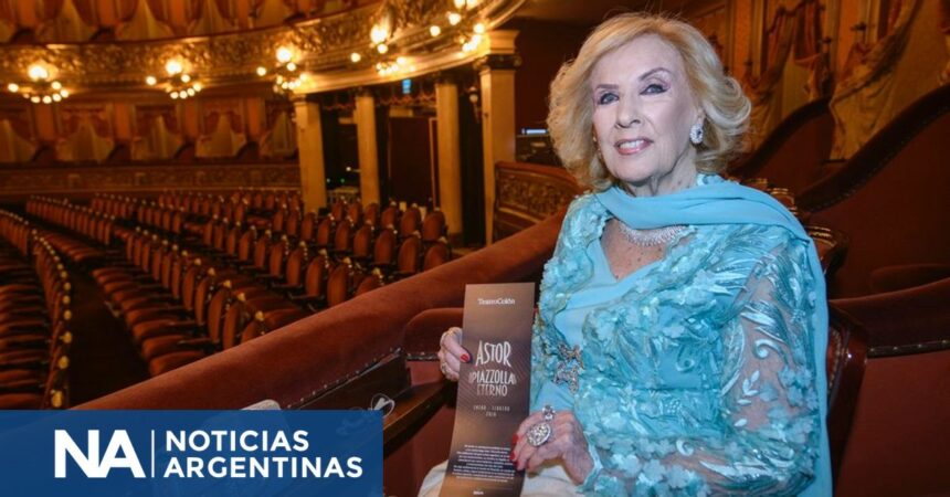 Mirtha Legrand y una noche de gala en el Teatro Colón