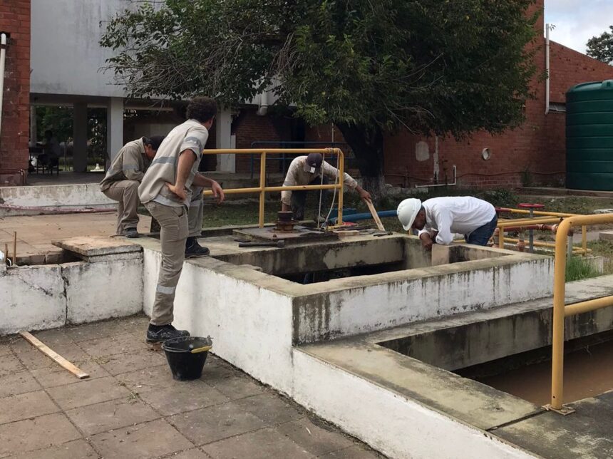 Trabajos En El Primer Acueducto Del Interior Para Garantizar El Abastecimiento De Agua