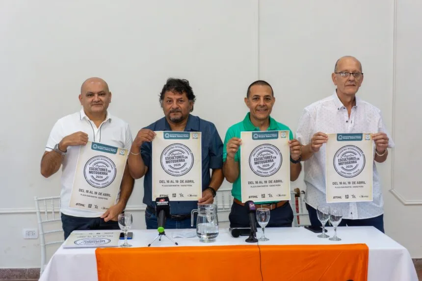 Sáenz Peña se prepara para el 7º Encuentro Internacional de Escultores en Motosierra
