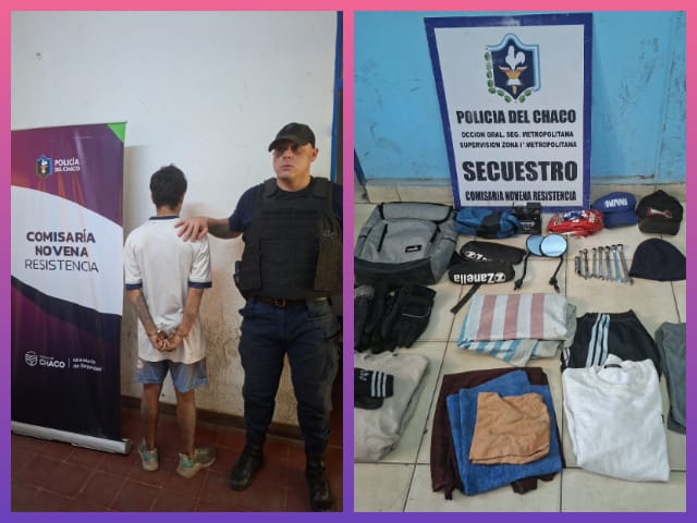 RESISTENCIA: Demoran A Un Joven Que Entró A Una Casa Y Se Llevó Varios Elementos RESISTENCIA: Demoran A Un Joven Que Entró A Una Casa Y Se Llevó Varios Elementos