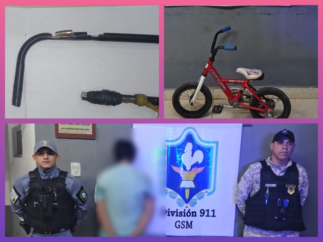 SAN MARTIN: Demoran A Menores Armados Y Recuperan Bicicleta Robada