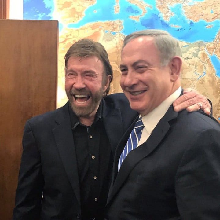 Benjamin Netanyahu lamentó la muerte de Chuck Norris y lo definió como “un gran amigo de Israel”