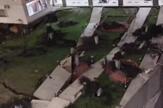 Derrumbe en Parque Patricios: colapsó el estacionamiento de un edificio y hay 300 vecinos afectados