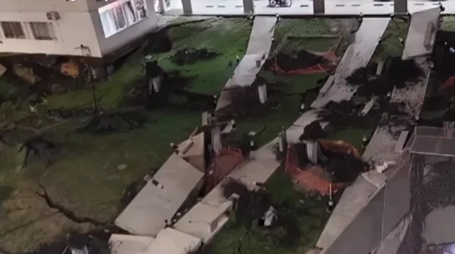 Derrumbe en Parque Patricios: colapsó el estacionamiento de un edificio y hay 300 vecinos afectados