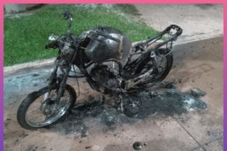 SAN MARTÍN:  Incendio Intencional De Una Motocicleta, Buscan A Los Responsables