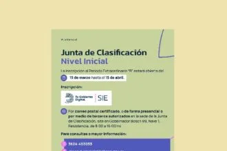 Junta De Clasificación De Nivel Inicial: El 15, Abrirá Inscripción Extraordinaria