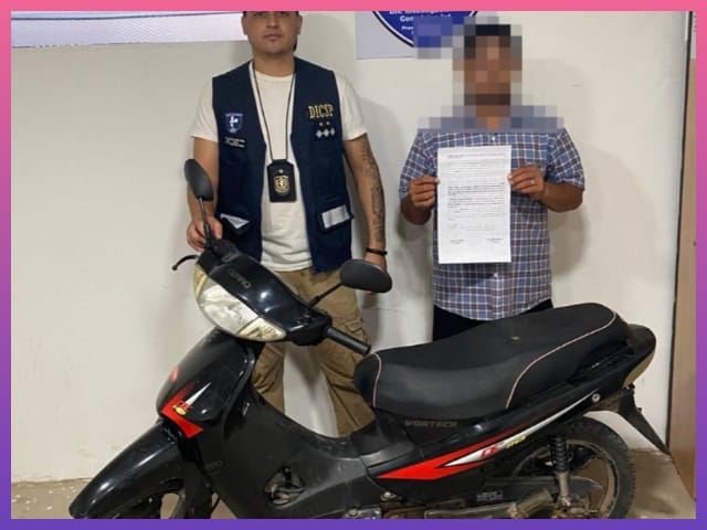 SÁENZ PEÑA: Investigaciones Esclarece Hecho De Robo Con Arma Y Recuperan Motocicleta