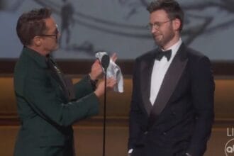 Robert Downey Jr. le dio la tanga de Channing Tatum a Chris Evans en pleno Oscar