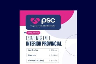 Salud Lleva El Programa De Salud Cardiovascular A Las Breñas, Charata Y Coronel Du Graty