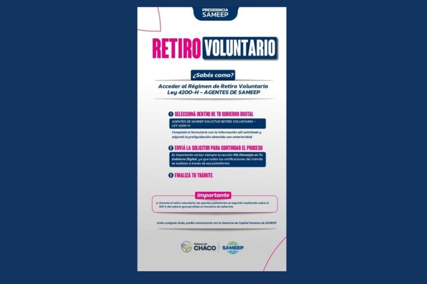 Sameep Se Suma Al Régimen De Retiro Voluntario: Quiénes Pueden Acceder Y Cómo Tramitarlo