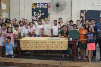 Sáenz Peña: El Plan Municipal de Lectura llegó a la Capilla Guadalupe del barrio Matadero