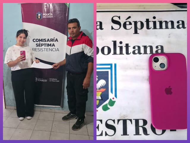 RESISTENCIA: Rápido Accionar Policial Permitió Esclarecer Un Hurto Y Recuperar Un Celular