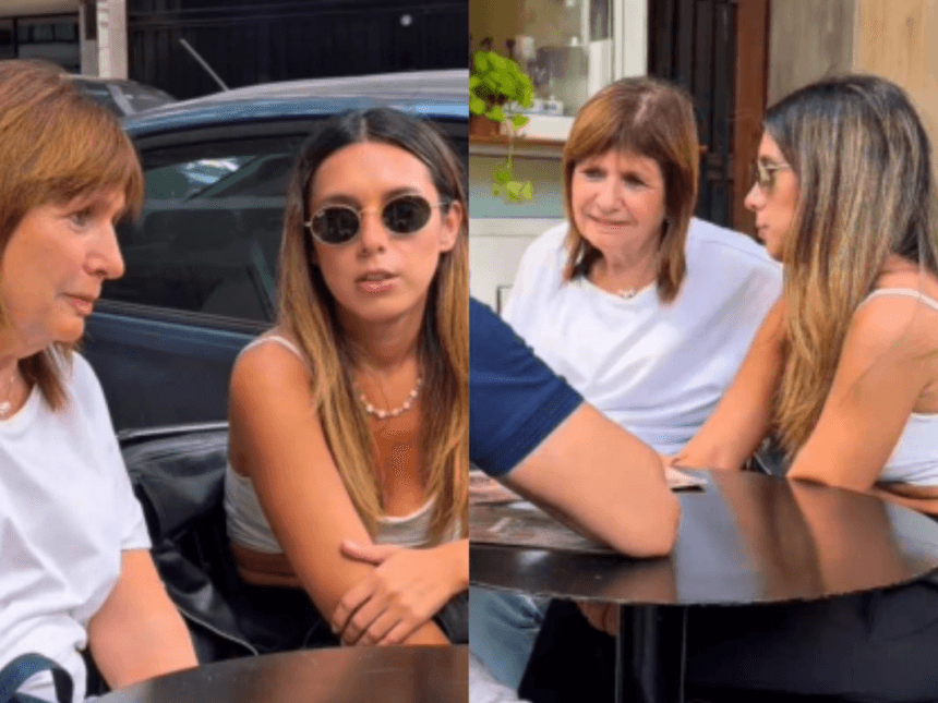 “Estoy muy contenta que estés acá”: Agostina Páez mantuvo un encuentro con Patricia Bullrich