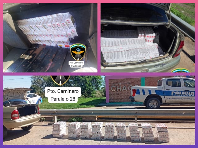 CHACO: Secuestran Automóvil Con Cargamento De Cigarrillos De Contrabando