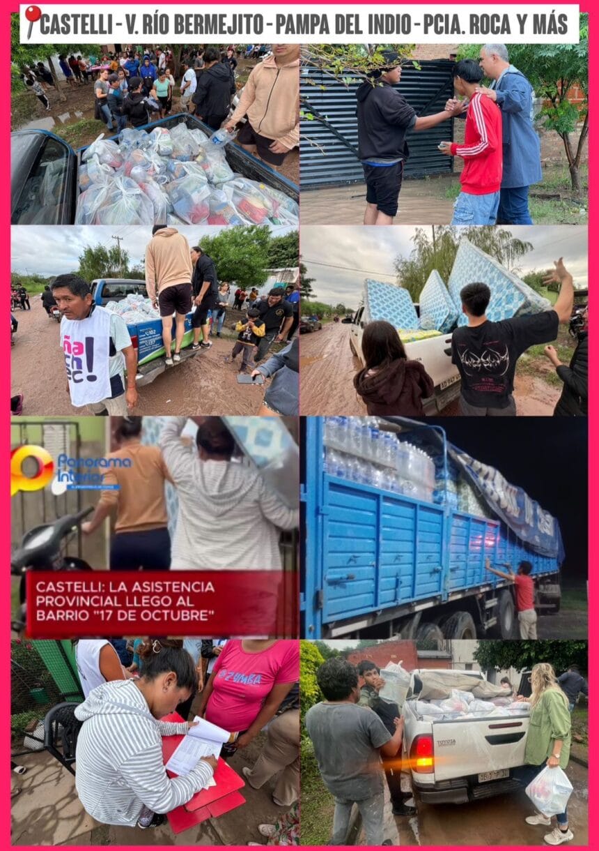 Continúa La Asistencia Del Gobierno Provincial En Las Zonas Afectadas Por Las Lluvias