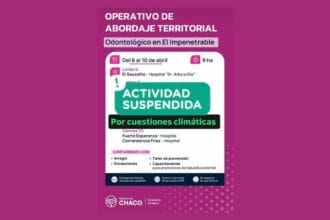 El Impenetrable: Se Suspende El Operativo Odontológico Por Cuestiones Climáticas