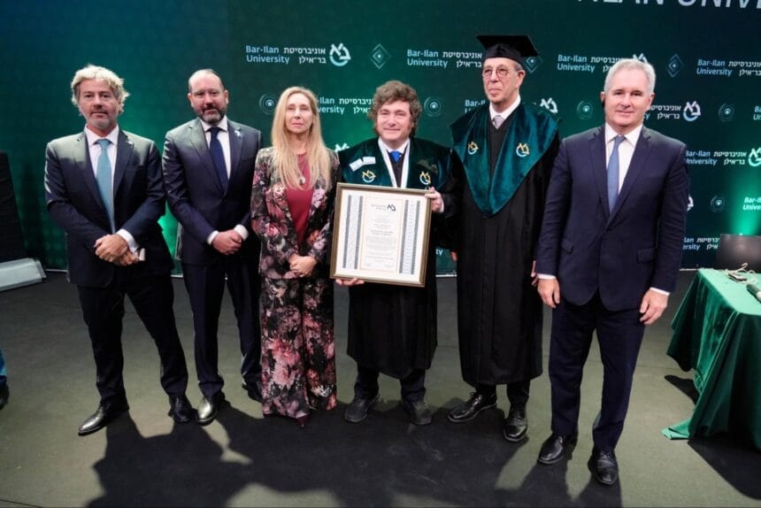 La advertencia de Milei en Israel sobre el terrorismo en un acto donde recibió un doctorado honoris causa