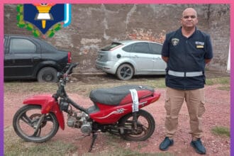 MACHAGAI: Secuestran Una Motocicleta Con Pedido Activo Por Hurto