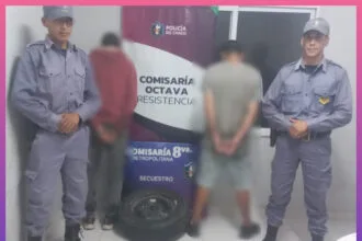 RESISTENCIA: Detenidos Por Robar Una Rueda De Auxilio Tras Dañar Un Auto
