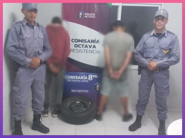 RESISTENCIA: Detenidos Por Robar Una Rueda De Auxilio Tras Dañar Un Auto RESISTENCIA: Detenidos Por Robar Una Rueda De Auxilio Tras Dañar Un Auto
