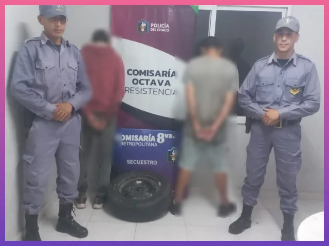RESISTENCIA: Detenidos Por Robar Una Rueda De Auxilio Tras Dañar Un Auto