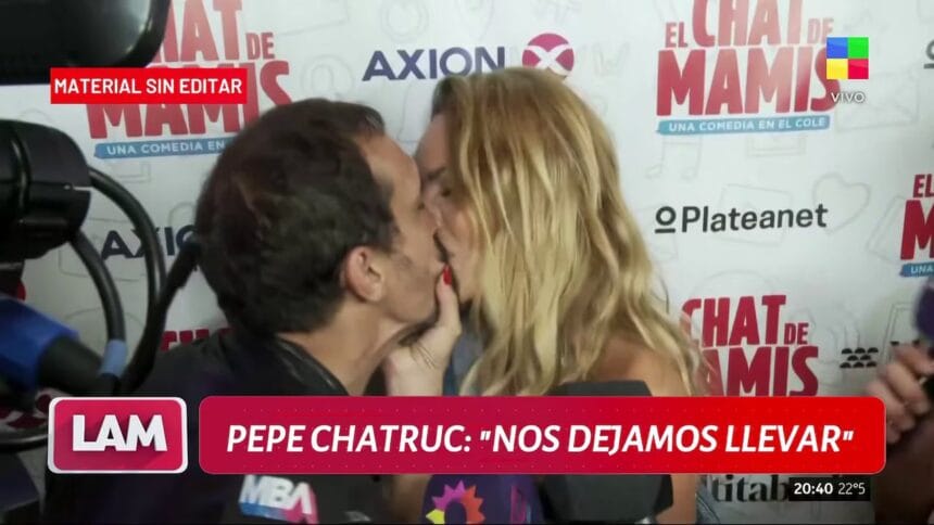 Sabrina Rojas besó a José Chatruc frente a las cámaras