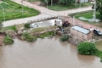 Sáenz Peña: Óptimo escurrimiento del agua tras abundantes lluvias en la ciudad