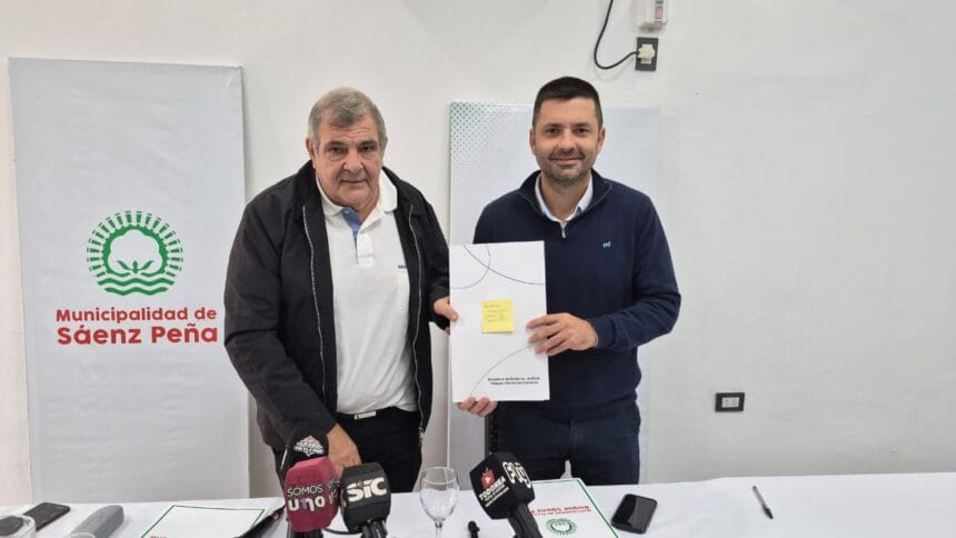 Sáenz Peña: El Municipio y la Provincia firmaron un convenio para la refacción del Registro Civil N°1