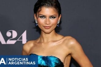 Zendaya se robó todas las miradas con un look azul en la premiere de The Drama