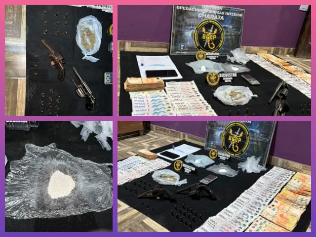 CORZUELA: Allanamiento Por Drogas Terminó Con Un Detenido, Secuestro De Cocaína, Dinero Y Armas