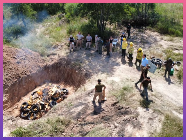 CHACO: Incineran Estupefacientes Decomisados En Diversos Procedimientos