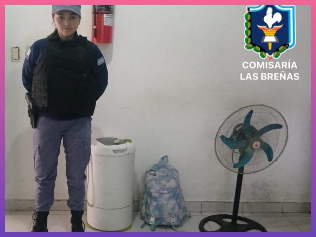 LAS BREÑAS: Detienen A Un Joven Por Robo Y Recuperan Lo Denunciado