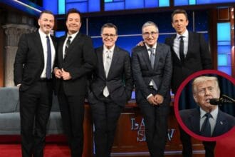 Jimmy Kimmel, John Oliver, Seth Meyers y Jimmy Fallon hablaron sobre la obsesión de Trump con sus ciclos