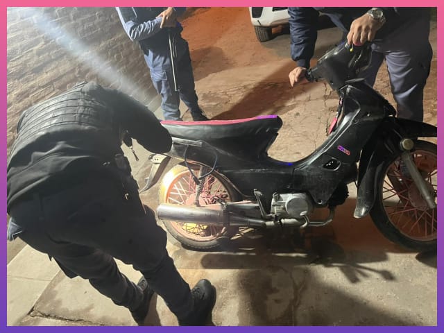 SÁENZ PEÑA: Secuestraron Una Moto Con Pedido De Secuestro Por Hurto Durante Un Control | Último momento en Chaco