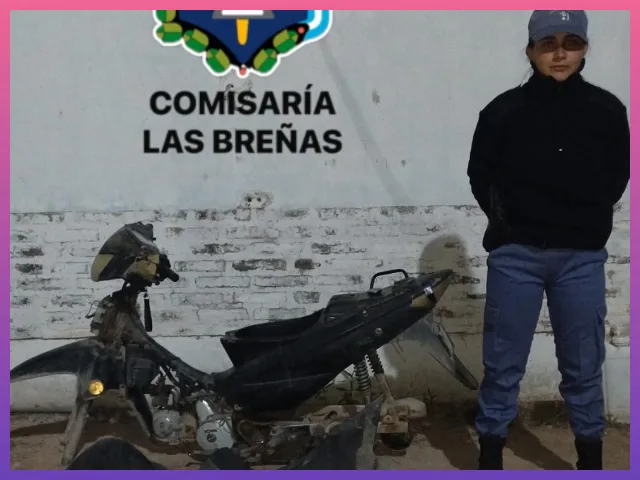 LAS BREÑAS:  Agentes Recuperaron Una Motocicleta Desarmada | Último momento en Chaco