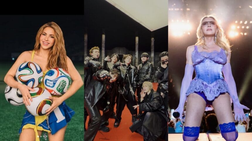 Shakira, Madonna y BTS serán el show de medio tiempo de la final del Mundial 2026