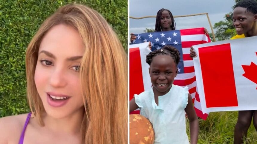 Shakira invitó a un grupo de niños ugandeses como bailarines del show de medio tiempo del Mundial 2026