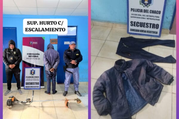 RESISTENCIA: Terminó Detenido Tras Ser Identificado En Cámaras De Seguridad Robando Elementos De Una Vivienda | Último momento en Chaco