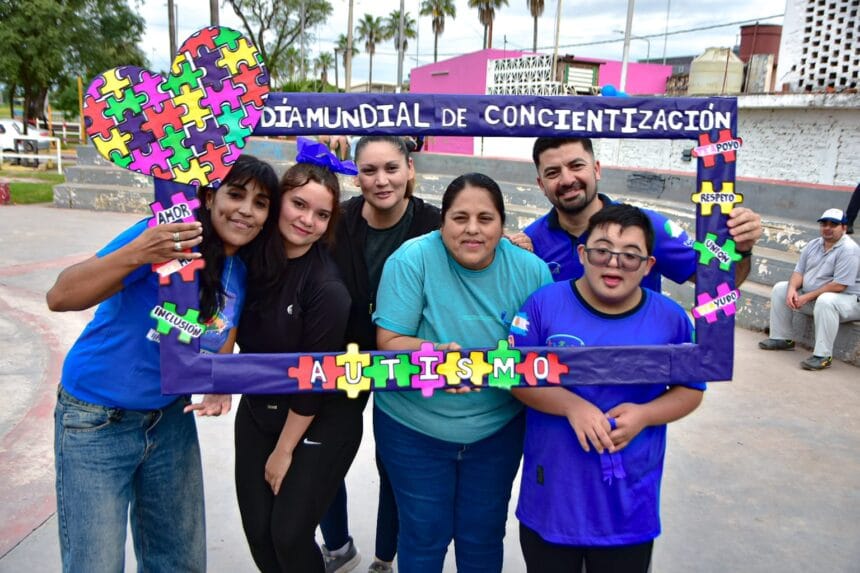 Sáenz Peña cerró el mes del Autismo con varias actividades en el anfiteatro