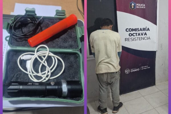 RESISTENCIA: Un Joven Detenido Con Objetos Sustraídos De Un Vehículo | Último momento en Chaco